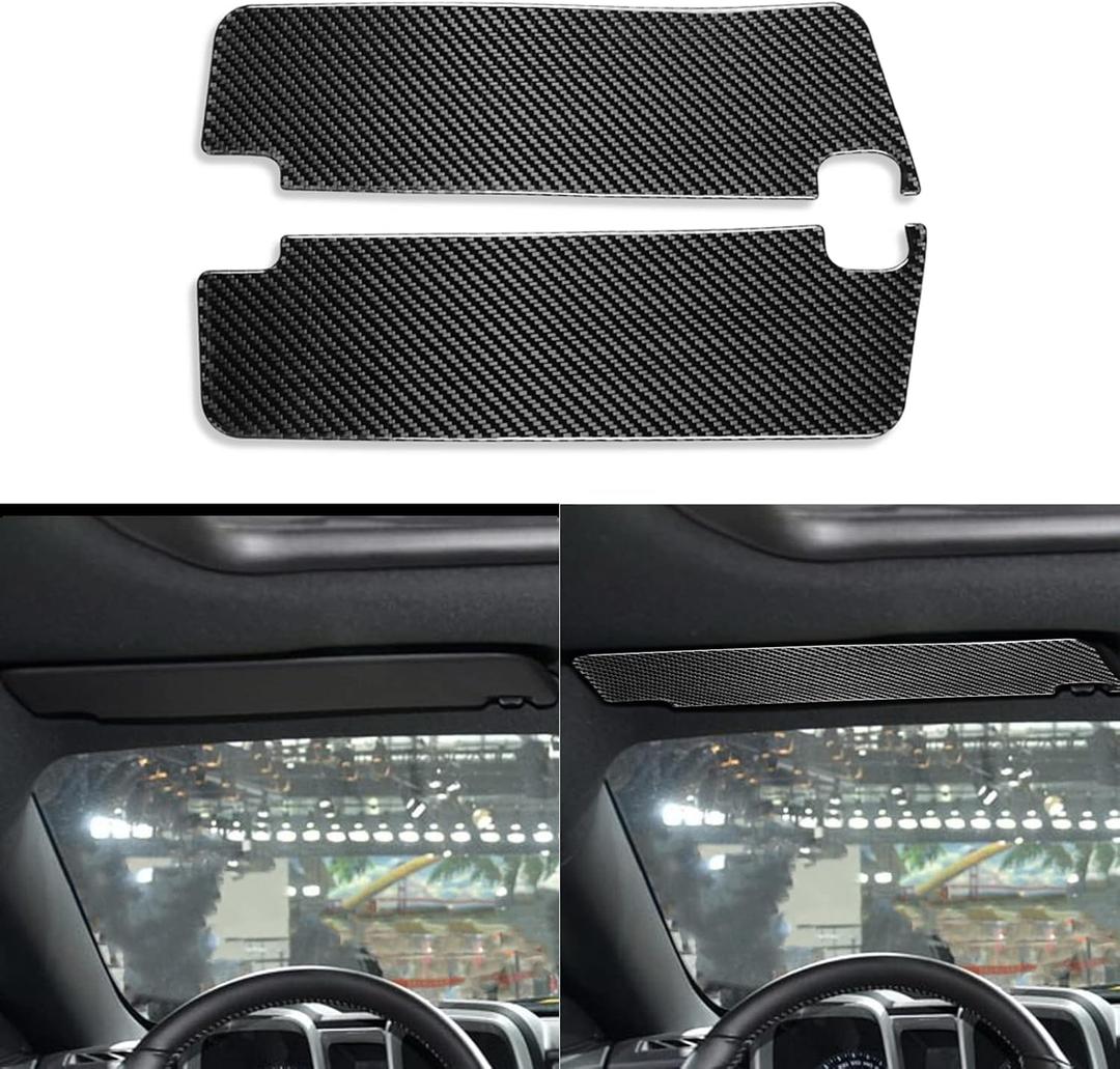 NVCNX Real Premium Carbon Fiber Compatible with Chevy/Chevrolet Camaro 2010-2015 2011 2012 2013 2014 Front Roof Top Sun Visor Cover Car Interior Trim Accessories 2PCs Black NVCNX Real Premium Carbon Fiber Compatible with Chevy/Chevrolet Camaro 2010-2015 2011 2012 2013 2014 Front Roof Top Sun Visor Cover Car Interior Trim Accessories 2PCs Black