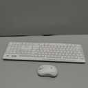 Logitech MK270 Wireless Keyboard and Mouse Combo for Windows, 2.4 GHz, 8 Multimedia Keys, PC, Laptop, Wireless Keyboard Compact Mouse Combo - White (Pack of 1)