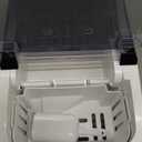 OLIXIS Ice Maker Machine with Handle,26lbs in 24Hrs,9 Ice Cubes in 6 Mins,Auto-Cleaning Portable Ice Maker with Basket and Scoop, Countertop Ice Maker for Home/Kitchen/Camping/RV, Sleek Black