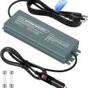 Waterproof 12V Power Supply Adapter for GMG Green Mountain Grill Jim Bowie, Daniel Boone, Davy Crockett Prime/Prime Plus Grill, P-1001 P-1266 13FT Power Cord Replacement Part for Ledge Peak Trek