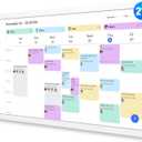 Digital Calendar  27 Inch Electronic Wall Calendar & Chore Chart, Smart Family Organizer with Interactive Touchscreen Display, Wall Mount in Portrait or Landscape