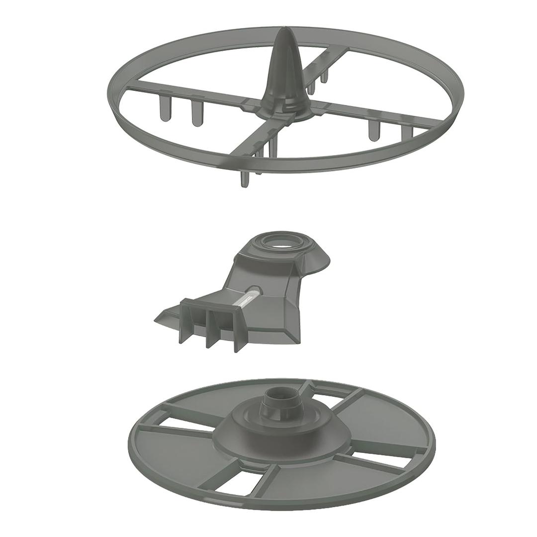 Baby Brezza Formula Pro Advanced Replacement Stirring Wheel, Locking Cover, and Measuring Wheel Set aka Orange Parts, Grey