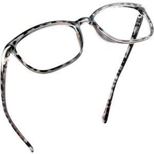 LifeArt Blue Light Blocking Glasses, Anti Eyestrain, Computer Reading Glasses, Gaming Glasses, TV Glasses for Women Men, Anti Glare (Leopard, +5.00 Magnification)