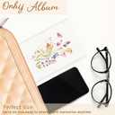 Floral Photo Album 4x6 Hold 36 Photos, Watercolor Wild Flower Aesthetic Small Photo Album Picture Memory Book Keepsake for Family Baby Travel Vacation