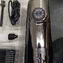 Vacuum Beard Trimmer for Men, New Version Adjustable Precision Trimming Length with 2 Comb, Electric Cordless Vacuum Trimmer for Beard, Waterproof and Rinses Easy, Blades for Skin fit (Rose Silver)