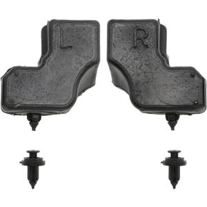 2PCS HC3Z-99439A00-A Tailgate Upper Rubber Bushing Bumper with 3 Bumper Clips, Replacement for Ford F Series 250 350 450 550 Super Duty 2017-2022, Replaces HC3Z-99439A00-B