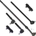 6pc Set Front Suspension Kit Tie Rod Adjusting Sleeve Outer and Inner Tie Rod End Center Link Replacement for Ford Bronco for F-100 for F-150 for F-250 for F-350