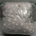 Hexagon Playpen Mat Compatible with POP 'N GO Baby Playpen, 59 Inch Hexagon Playpen Mattress Pad, Non Slip and Padded Play Mat Grey with Star Print