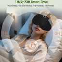 LC-dolida Bamboo Cotton Bluetooth Sleep Mask, 2 in 1 3D Soft Sleep Mask with Sleep Headphones, Sleep Eye Mask with Timming Setting, Blackout Sleeping Mask for Side Sleepers, Women Men, Black
