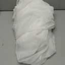 Linentalks Ivory Canopy Bed Curtains Set, Luxury Sheer Drapes for Four Post Bed - 1 PC, 52X205