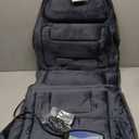 Snailax Massage Seat Cushion with Heat - Extra Memory Foam Support Pad in Neck and Lumbar,10 Vibration Massage Motors, 2 Heat Levels, Back Massager Chair Pad for Back (Navy Blue)