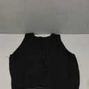 Gacaky Women's V-Neck Knit Sweater Vest Solid Color Sleeveless Pullover Sweater Vest Size L