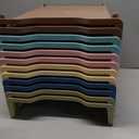 Weysat 12 Pcs Turn in Trays, Classroom Paper Tray, Morandi Tones, Narrow