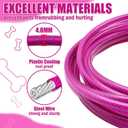 2 x Dog Tie Out Cable - Heavy Duty Dog Chain for Yard, Blue/Purple/Green/Pink Outdoor Tether & Leash, 10/15/20/30Ft,Lead for Dogs Outside