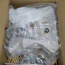 ZGLAOJT Semi Flush Mount 8 Light Ceiling Light Modern Metal Ceiling Lighting Gold Light Fixture Chandelier for Farmhouse Kitchen Dining Room Bedroom Hallway Living Room.