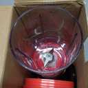 Mueller Smoothie Blender for Smoothies - Personal Blender for Shakes, Frozen Drinks, Baby Food & More, 15oz Travel Cup and Lid, Durable Stainless Steel Blades for Powerful Blending Performance, Red