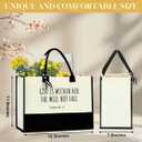 FORBIDDEN PAPER Christian Gifts for Women Tote Bag Inspirational Religious Gifts for Her Jesus Decor Shopping Travel Birthday Christmas Mom Sister Friend Coworker Bible Verse Handbag