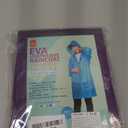 Kids Rain Poncho, Reusable EVA Children Raincoat for 6-13 Girls Boys, Waterproof Rain Jackets Rainwear with Hood (2 Purple)