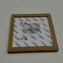 Egofine 8x8 Picture Frame Made of Solid Wood with Plexiglass, Display Pictures 4x4/6x6 with Mat or 8x8 Without Mat for Tabletop and Wall Mounting, Carbonized Brown