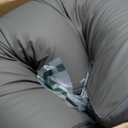 Vonabem Waterproof Dog Bed Large Medium Sized Dog - Outdoor Washable Crate Pad, Orthopedic Puppy Crate Pad, Durable Leather Anti-Slip Kennel Bed 35"x22", Graphite Grey