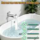 Universal Bathtub Tub Spout w/Diverter (Chrome), 1/2" Slip-Fit Copper Pipe, 1/2" 3/4" IPS Thread, Tub Faucet Replacement Kit with Adapters, PTFE Tape, Hex Wrench & Black Gloves