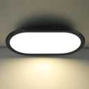 12V RV 13inch Super Slim LED Pendant Ceiling Light Fixture, 12V RV Interior Light Fixture with On&Off Switch, 12Volt Ceiling Mount Ceiling Fixture, Dimmable, 4000K for Motorhome Camper Trailer, Oval Shape