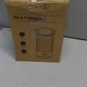 Milk Frother, Upgraded 4-in-1 Milk Frother and Steamer, Hot and Cold Foam Maker and Milk Warmer with Temperature Control & Auto Shut-Off, Frother for Coffee, Latte, Cappuccino, Matcha(Black)