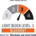 Sun Zero Soho Blackout Energy Efficient Grommet Curtain Single Panel, 54" x 63", Black