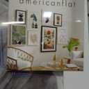 Americanflat 26x32 Picture Frame with Polished Plexiglass - Use as 22x28 Frame with Mat or Display 26x32 Photo Without Mat - Streamline Collection - Thin Border Picture Frames for Wall - White