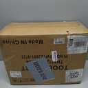 3 Drawer Metal Tool Box, Portable Metal Tool Box with EVC Liners and Latches Closure, Heavy Duty Steel Tool Chest with Ball Bearing Opening and Powder Coated Finish, Black