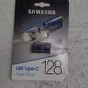 Samsung Type-C USB Flash Drive, 128GB, Transfers 4GB Files in 11 Secs w/Up to 400MB/s USB 3.2 Gen 1 Read Speeds, Compatible w/USB 3.0/2.0, Waterproof, 2022, Blue, MUF-128DA/AM