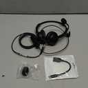 Arama Headset wtih Mic, Headset with Microphone for PC, USB Headset with Noise Canceling Microphone for Laptop, Wired Computer Headset with Mute for Home Office Online Class Skype Zoom Meetings (A602-Dual)