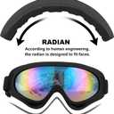 Ski Goggles, Motorcycle Goggles, 3 Pack Snowboard Snow Goggles for Men Women Adult Youth