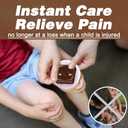 Small Ice Pack, Boo Boo Ice Pack for Kids, Multiple Color Ice Packs, Reusable Instant Cooling Relieves Pain (Chocolate)