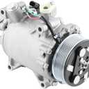 Car A/C Compressor Fit for ILX 13-15, for RDX 07-12, for Honda CRV 2.4L 07-14, Civic 12-15 Automotive Replacement AC Compressor 38810RWCA03 A/C Compressor for Car CO 4920AC