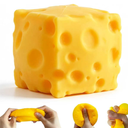 3 x Cheese Squishies Toy,Squishies Cheese Slow Rising Squeeze Block, Stress Balls for Adults,Stress & Anxiety Relief Fidget Gift