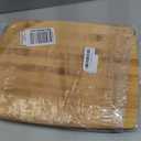 FARBERWARE 4-Piece Reversible Bamboo Cutting Board and Charcuterie Set, Assorted Sizes, Durable Wood Serving Boards for Cheese, Meats, and Prep