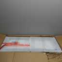 SIMPLIHOME Milltown Small Ottoman Bench - 26.8 inch Wide Upholstered Linen Look Fabric Rectangle Footstool Ottoman in Grey, Contemporary Bench for Bedroom or Entryway with Cushioned Seat, Assembled