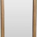Vintage Gold Full Length Mirror - 60x25 inch, Antique Floor Mirror Leaning, Baroque Ornate Full Body Wall Mirror for Bedroom, Living Room, Entryway | Solid Wood