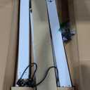 TIQLAB Standing Desk with Two Drawers, Stand Up Standing Desk Adjustable Height, Electric Sit Stand Table with Storage Shelf and Splice Board, 48 * 24 inch, Maple