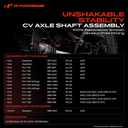 A-Premium CV Axle Shaft Assembly Compatible with Ford Expedition 1997-2002 fit F-150 1997-2003 fit F-250 & Lincoln Navigator 1998-2002, Front Left or Right, Replace# 3L3Z3B436AA