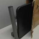 Vaunn Medical Pneumatic Adjustable Overbed Bedside Table with Wheels (Hospital and Home Use) (Black)