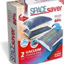 Spacesaver 2 Pack Jumbo Vacuum Storage Bags for Blankets & Clothes  Jumbo Vacuum Sealed Compression Bags with Hand Pump  Space Saver Storage Bags for Bedding, Moving, Travel & Organization