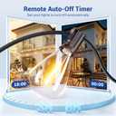 100FT LED Outdoor String Lights with Remote, One Continuous Strand Patio Lights with 35+1 Shatterproof S11 Bulbs, Dimmable 2700K Warm White, Timer & 3 Modes, Low Voltage for Backyard Garden