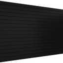 Neoaider Slatwall Panel 8 FT x 4 FT, Interlocking Slat Wall Paneling, Wall Mounted PVC Wallpanel, Suitable for Garage Storage and Organizer, Slatwall Board, Shelves - Black