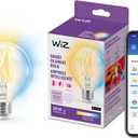 WiZ Connected 60W G25 Tunable White Filament Smart Light Bulbs - E26 LED Bulb - Control with Voice or App + Activate with Motion - Matter Compatible - 1 Pack
