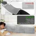 Extra Large Heating pad,XXXL Heating Pad for Back Pain Relief, 20x40 Electric Heating Pad Moist Heat Fast Heating 10 Heat Settings Auto Shut Off Soft Washable Heat Pad for Neck Shoulder Muscle Cramps