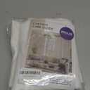 MIULEE 2 Panels Solid Color White Sheer Window Curtains Elegant Window Voile Panels/Drapes/Treatment for Bedroom Living Room (54X108 Inches White)