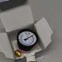 MEANLIN MEASURE 0-15Psi 2" DIAL FACE 1/8" NPT Well Pump Pressure Gauge, with 1/4" NPT and 3/8" NPT Hex Bushing, 3-2-3% Accuracy, Center Back Mount