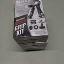 3 x ALMAH Hand Grip Strengthener kit(5 Pack),Grip Strength Trainer,Forearm Workout Trainer Adjustable Grip Exercises,Finger Grip Strengthener,Finger Stretcher,Grip Ring & Stress Relief Ball with Carry Bag (Black)